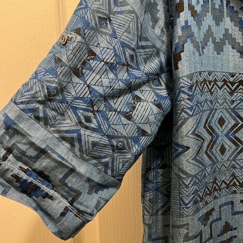 Philosophy Chambray Patterned Dress - image 4